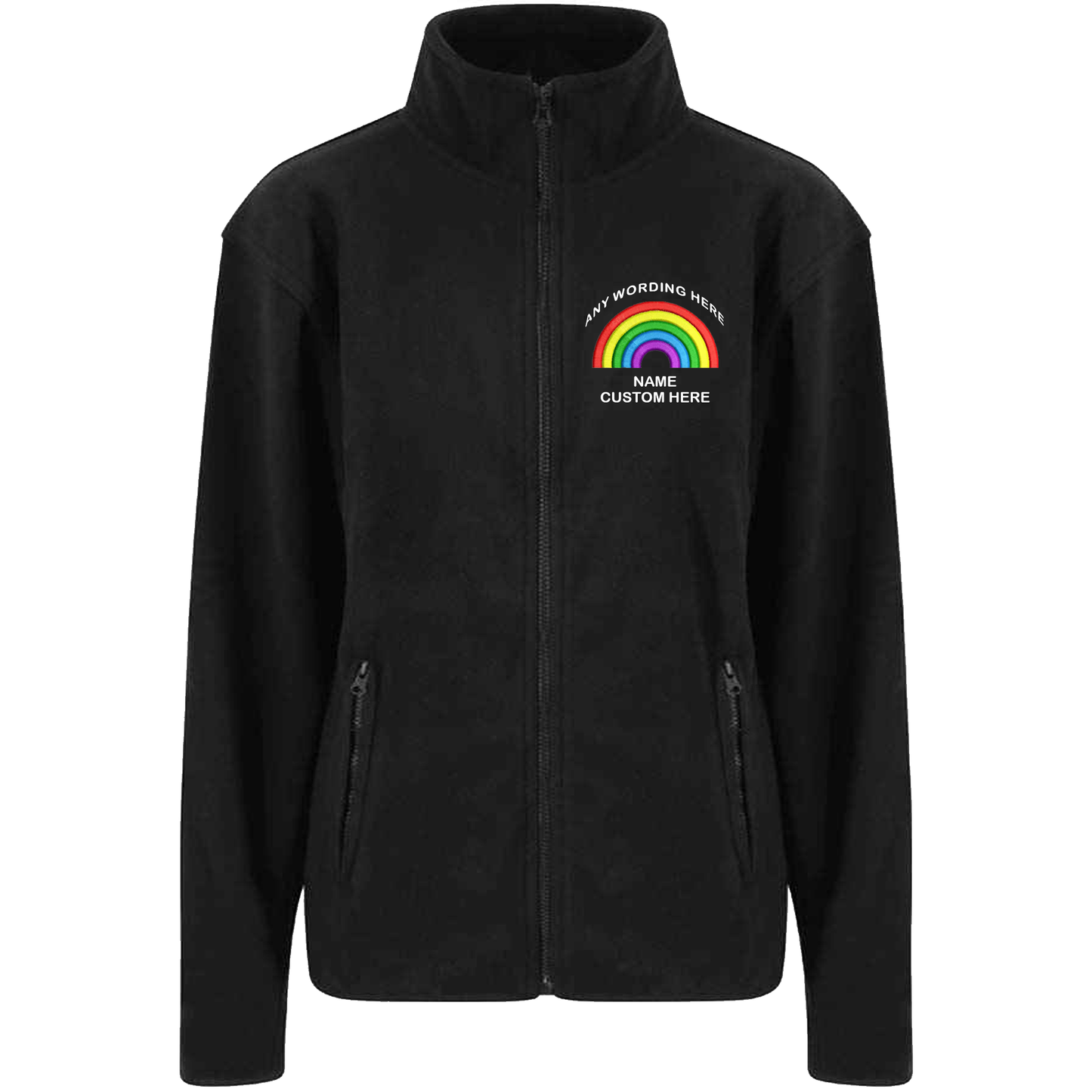 Custom Rainbow Workwear Warm Fleece - personalise fully