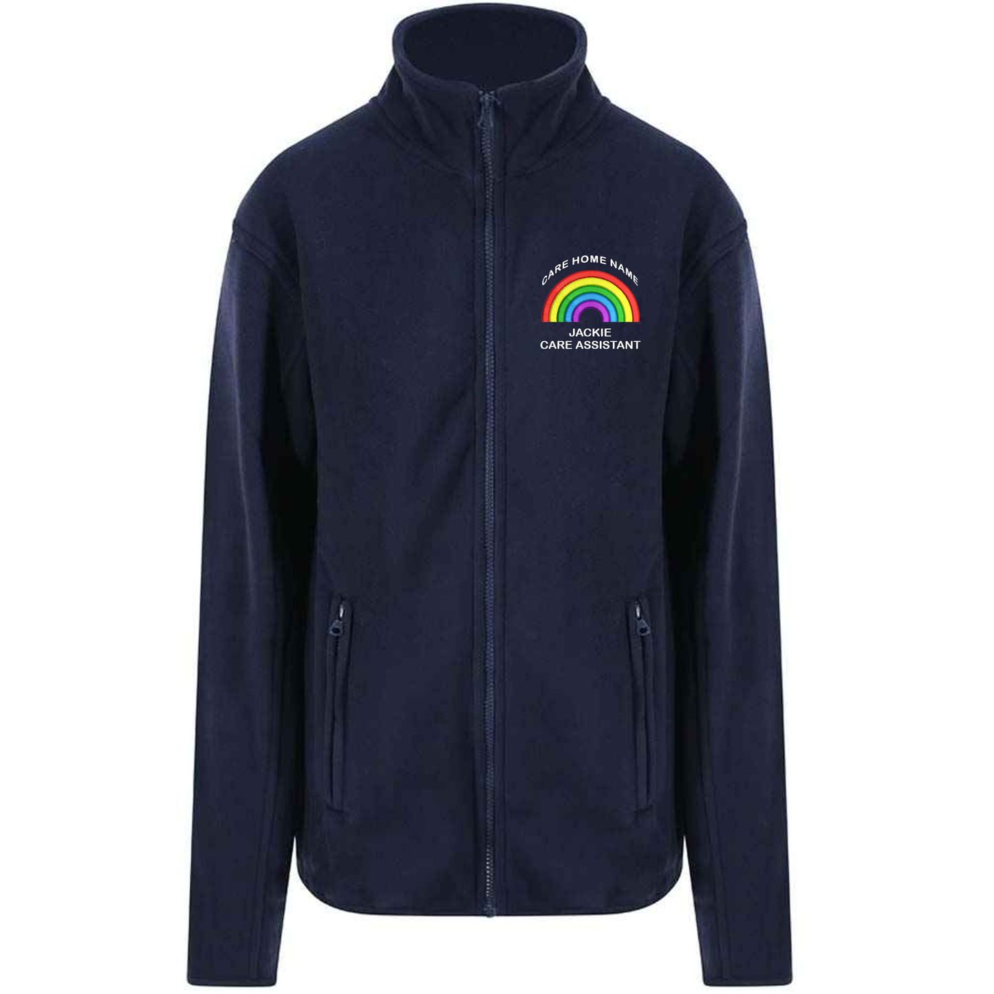 Custom Rainbow Workwear Warm Fleece - personalise fully