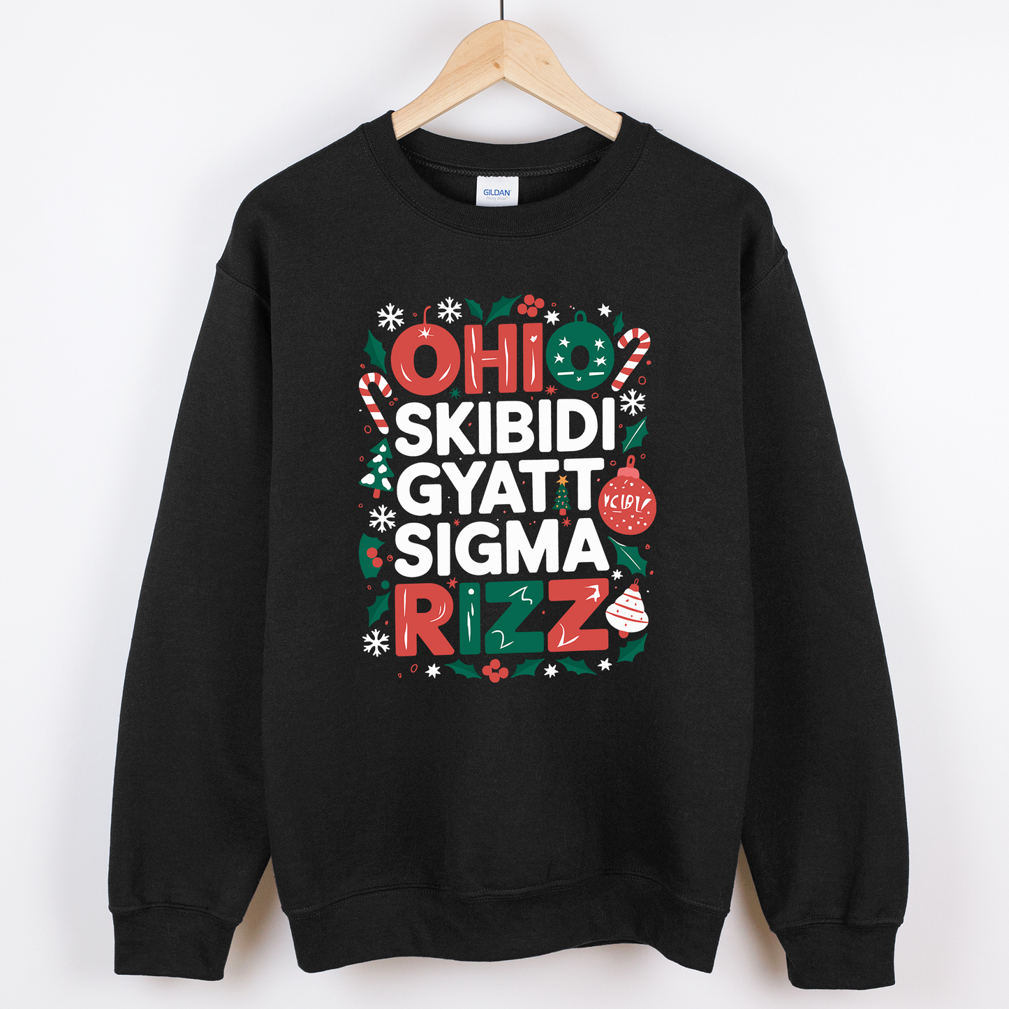 Ohio Skibidi Sigma Gyatt Rizz Christmas Jumper Sweatshirt