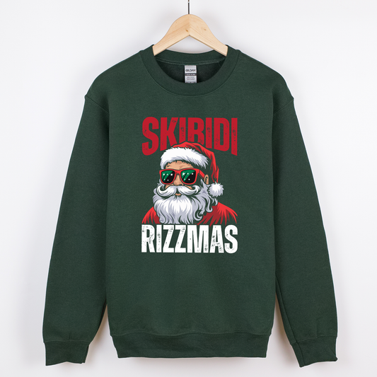 Skibidi Rizzmas Santa Christmas Jumper Sweatshirt